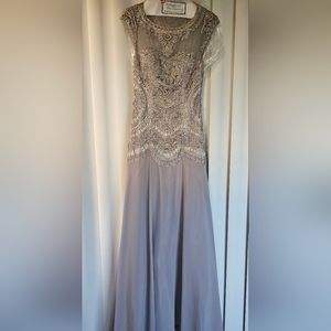 Sue Wong size 4 Platinum